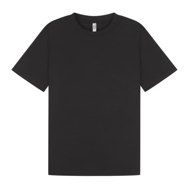 Casual Classics Mens Interlock Slim T-Shirt in Black Size: XS Black Male XS