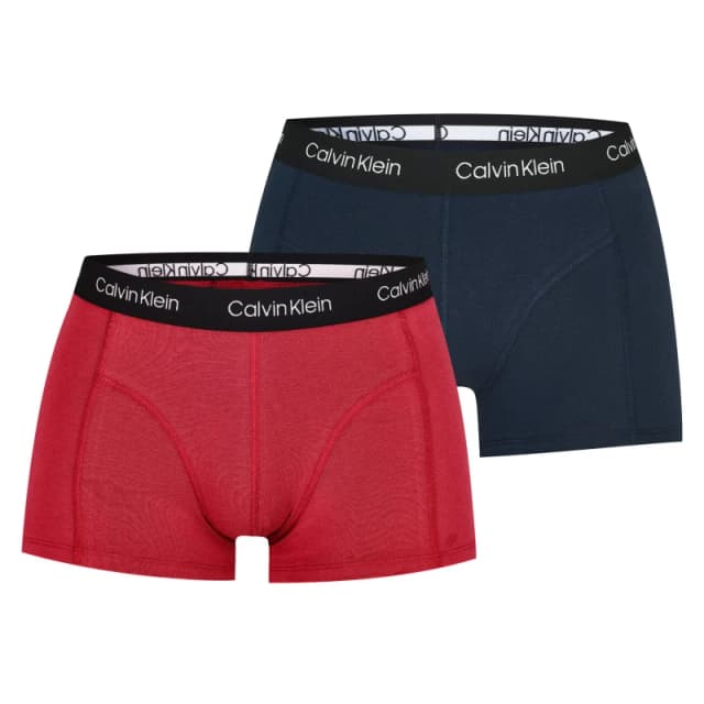 Calvin Klein 365 2 Pack Trunks Nvy/Red 6ZQ male X Small