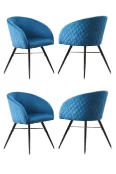 Vittorio' LUX Dining Chairs Set of 4