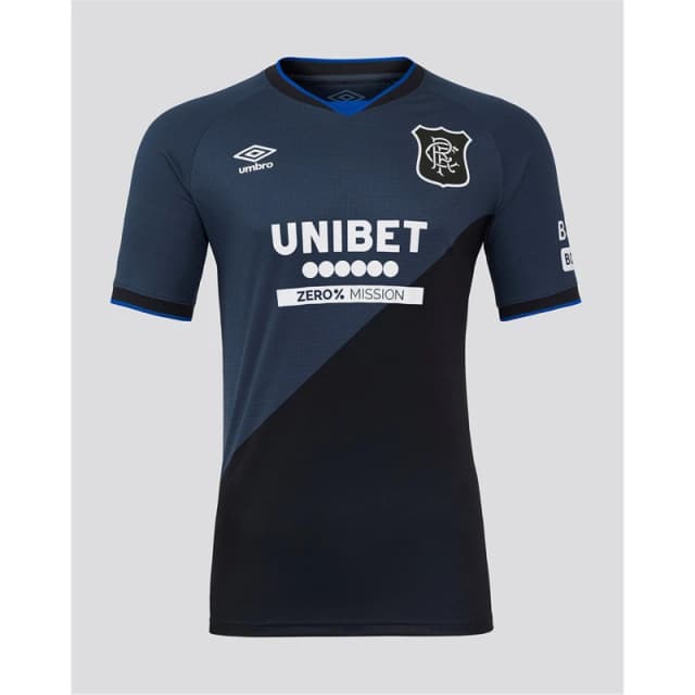 Umbro Rangers Authentic Third Shirt 2025 2026 Adults Black/Grey male S