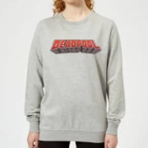 Marvel Deadpool Logo Womens Sweatshirt - Grey - L