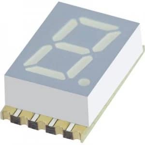 Seven segment display Yellow 7.62mm 1.95 V No. of digits 1
