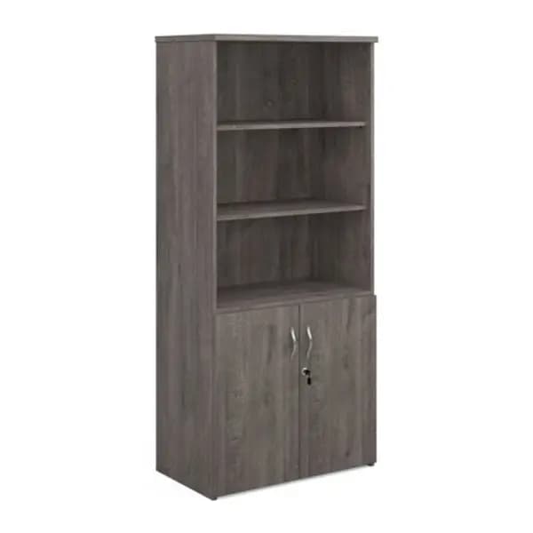 Universal Universal combination unit with open top 1790mm high with 4 shelves - grey oak R1790OPGO