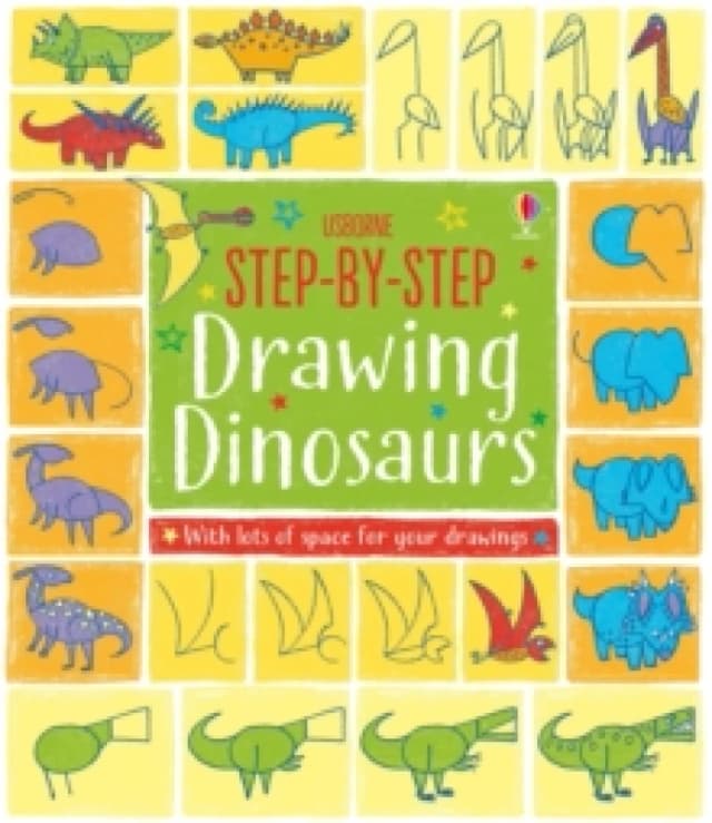 Step-by-Step Drawing Dinosaurs by Fiona Watt Paperback