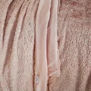 By Caprice Vivian Sparkle Faux Fur Throw - Blush