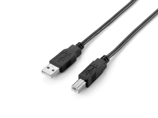 Equip USB 2.0 Type A to Type B Cable. 2.0m. Black