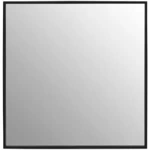 Matt Black Large Square Wall Mirror - Premier Housewares