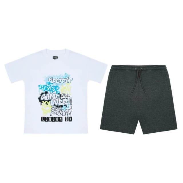 Firetrap T-Shirt Set Juniors - White White 7 - 8 Years