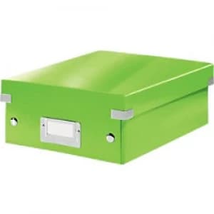 Leitz Click & Store WOW Small Organiser Box Laminated Cardboard Green 220 x 282 x 100 mm