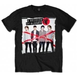 5 Seconds of Summer Album Cover 1 Mens Black T Shirt: X-Large