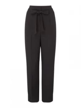 DKNY Draped tie waist pant Black