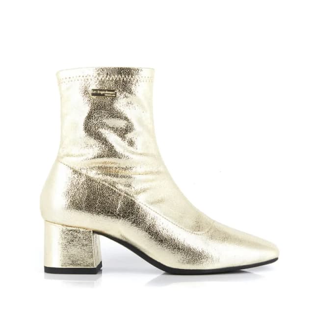 LES TROPEZIENNES PAR M.BELARBI Daniela Metallic Ankle Boots with Heel Gold-Coloured Women 36 (3.5);37 (4);38 (5)