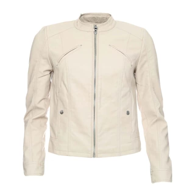 Vero Moda Favodona Faux Leather Jacket - Beige Beige 8