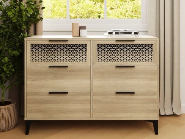 GFW Ezra Oak 33 Drawer Chest of Drawers