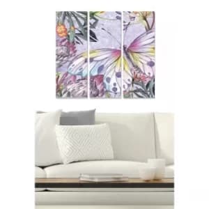 MDF184028402 Multicolor Decorative MDF Painting (3 Pieces)