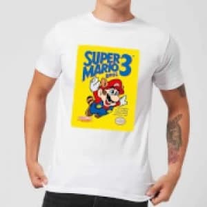 Nintendo Super Mario Bros 3 Mens T-Shirt - White - L