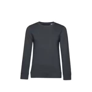 B&C Womens/Ladies Organic Sweatshirt (M) (Asphalt)