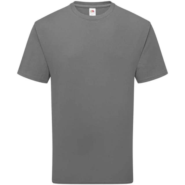 Fruit Of The Loom Fruit of the Loom Men Cotton T-Shirt in Mid Grey Size: X-Large Mid Grey XL Male 5063703137386