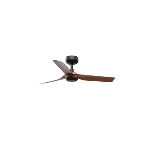 Netlighting Mini Punt Small Black Dark Wood DC Ceiling Fan 6 Speed Black Unisex