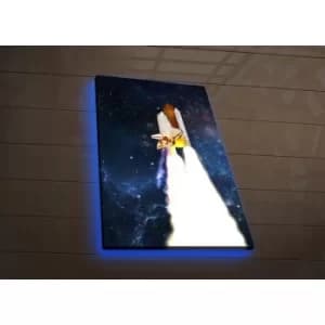 NASA-041 Multicolor Decorative LED Lighted Canvas Painting