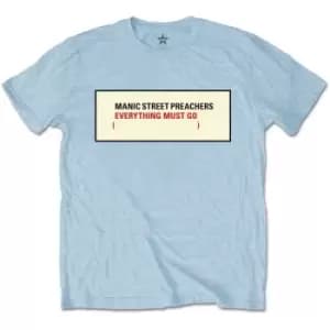 Manic Street Preachers - Everything Must Go Unisex X-Large T-Shirt - Blue