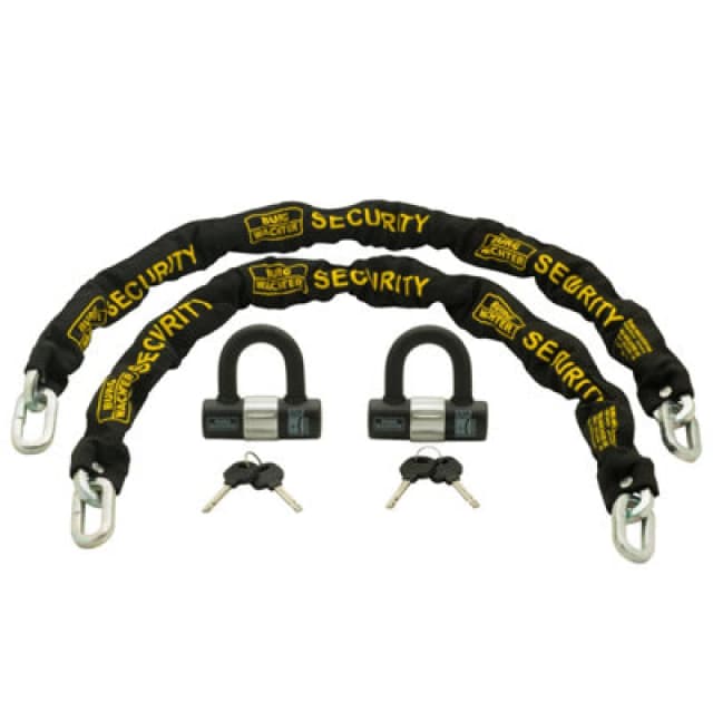 Burg-Wachter 2 X 1M Heavy Duty Chain And 2 U-Lock