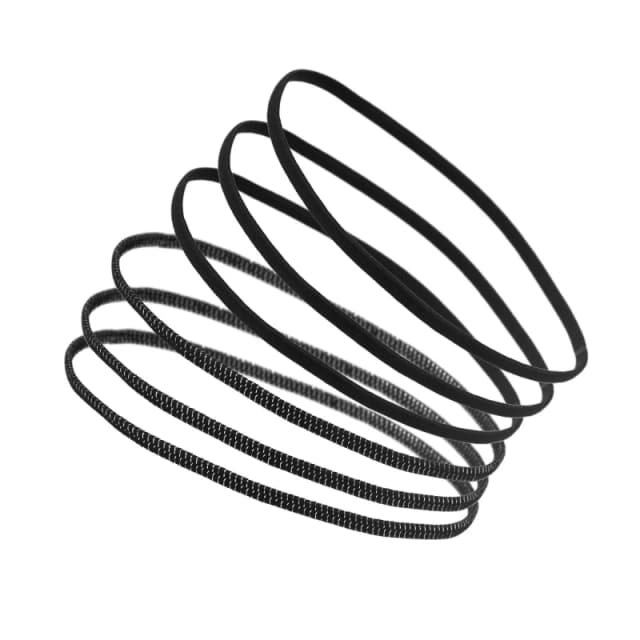 Miso 6 Pack Stretch Headbands - Black One Size