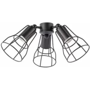 Faro Barcelona - Light Kit for Yakarta and Aloha fans cm 17X17X40 33714 - Marrone scuro