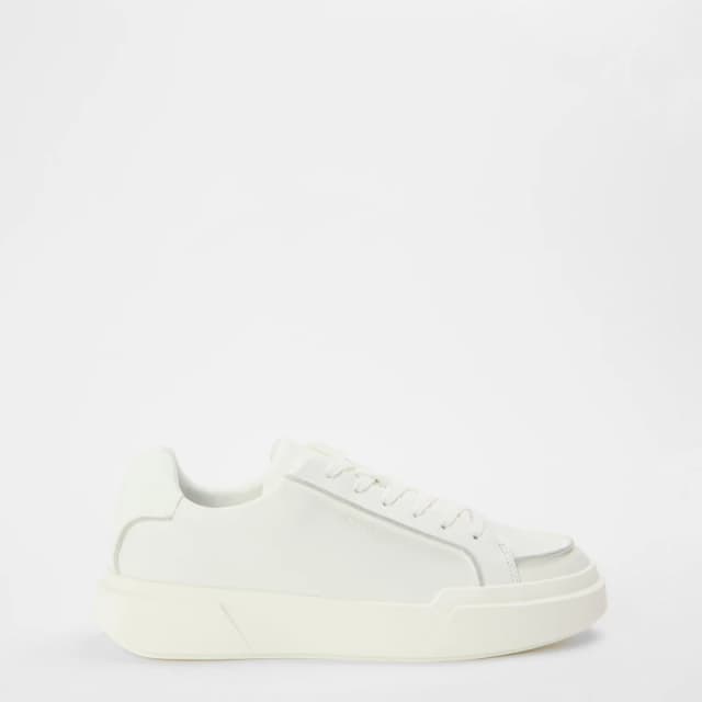 Calvin Klein Mens Chunky Low-Top Trainers Triple White male 7 (41)