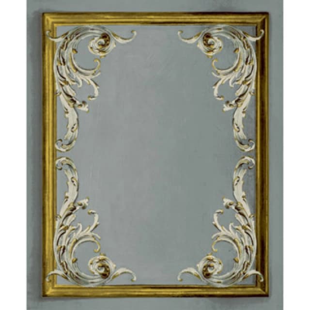 Paul Moneypenny Grey Rococo Plaster Panel Wallpaper For Grandeco