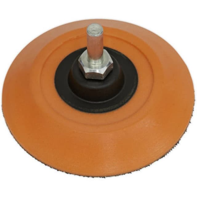 Loops 75mm Hook and Loop Backing Pad - 6mm Shaft - Angle Grinder Backing Disc Multi