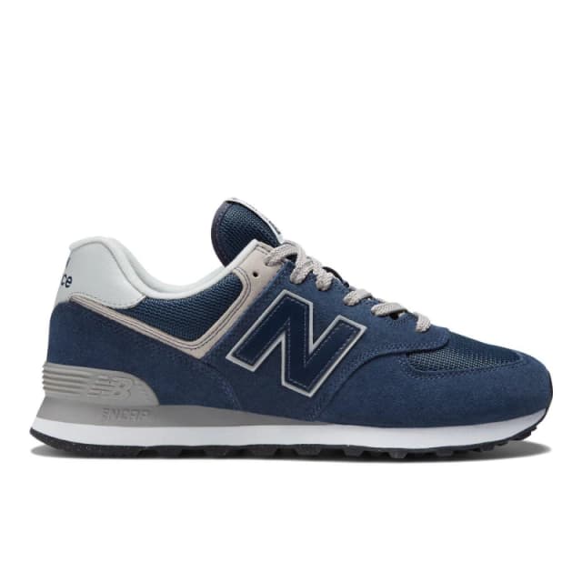 New Balance 574 Suede Trainers Navy/White 9.5 UK