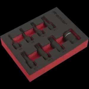 Sealey 8 Piece 3/8" Drive Impact Spline Socket Bit Set 3/8"