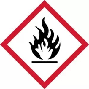 GHS Flammable Symbol Label - SAV (100 x 100mm)