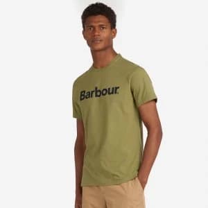 Barbour Mens Logo T-Shirt - Burnt Olive - L