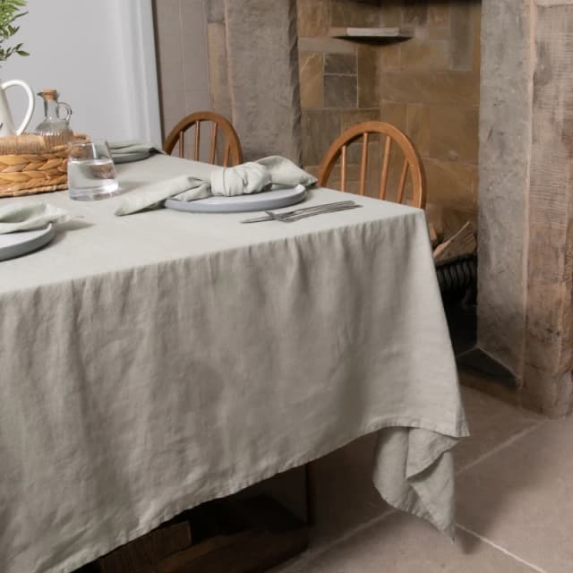 Native Natural Natural Stone Pure Linen Tablecloth Stone Unisex