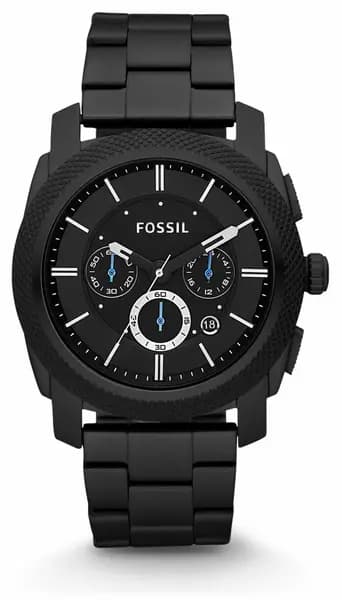 Fossil FS4552 Mens Machine Black Chronograph Dial Black Watch