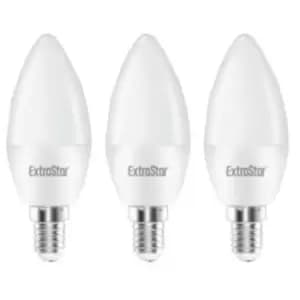 5W LED Candle Bulb E14,6500K, Daylight (Pack of 3)