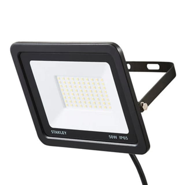 Stanley Sxls312964Kbe Black Mains-Powered Cool White LED Without Sensor Floodlight 4000Lm