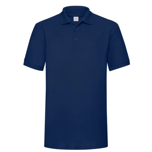 Fruit Of The Loom Fruit of the Loom Men Polycotton Pique Heavy Polo Shirt in Navy Size: Medium Navy M Male 5063470306206