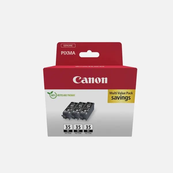 Canon PGI-35BK Black Ink Cartridge (Triple Pack)