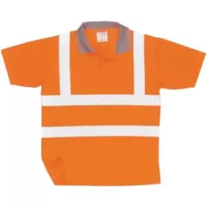 Portwest Unisex Hi Vis Polo Shirt / Workwear / Safetywear (2XL) (Orange) - Orange