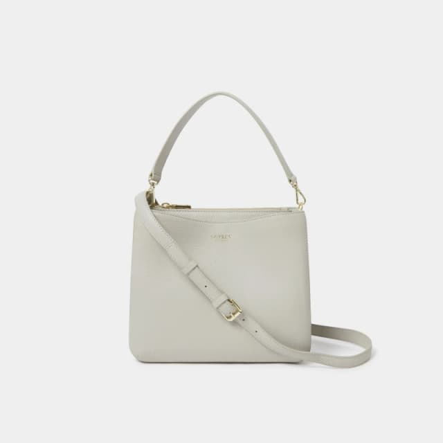 OSPREY LONDON Womens The Winchester Leather Grab Bag in Taupe Female One Size