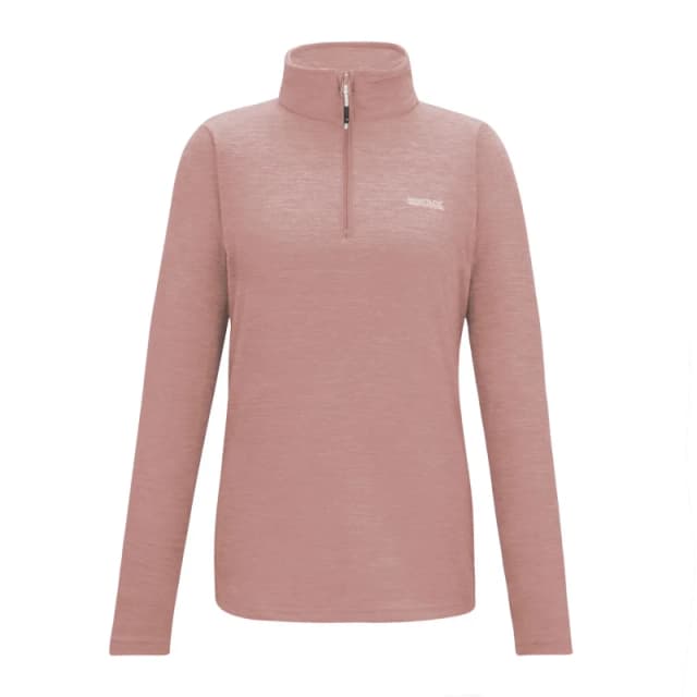 Womens half-zip fleece Regatta Sweethart Marl Rose Female 42