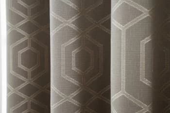 Curtina Camberwell Eyelet Curtains - 117x183cm - Stone