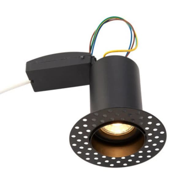 Netlighting Ravel Trimless 50W Recessed Downlight Matt Black Paint Black