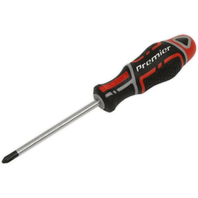 Loops PREMIUM Pozi 2 x 100mm Screwdriver - Ergonomic Soft Grip - Magnetic Tip Driver Multi