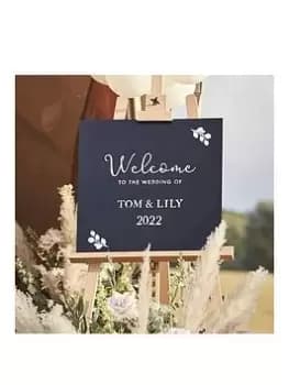 Ginger Ray A Touch of Pampas Chalk Board, One Colour, Women