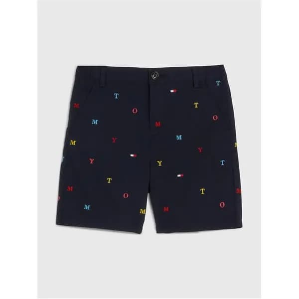 Tommy Hilfiger Letter Embroidery Chino Shorts Chino Shorts 14Y Blue 47336818255