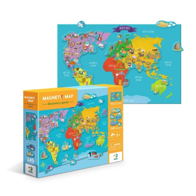 DODO Magnetic Map Jigsaws One Size Multi 42967999000